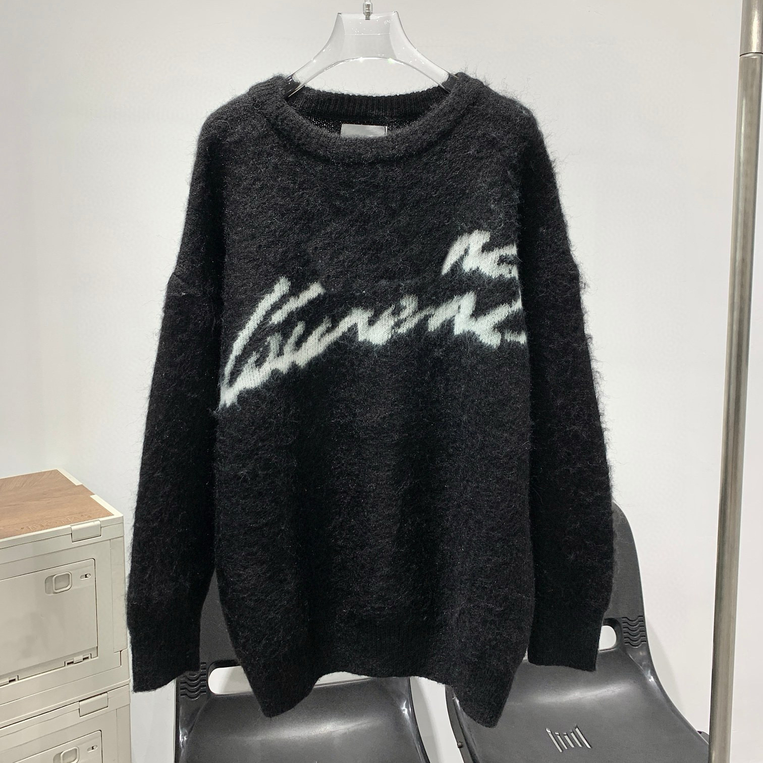 High quality designer Men's sweater round neck button knit embroidered sweater woman sweater top Loose sweatshirt hooded clothing