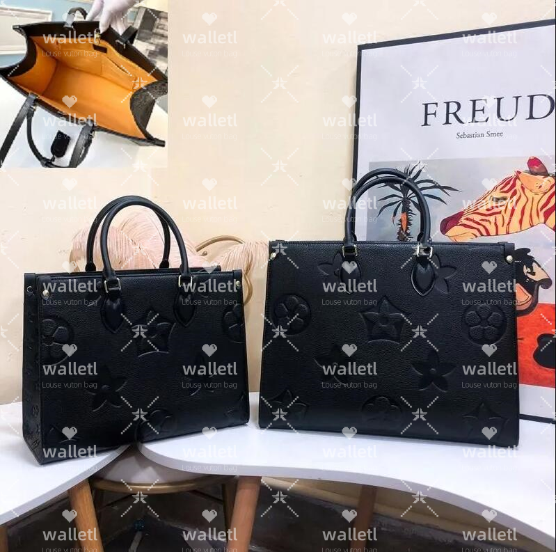 10A Designer Bag Women Crossbody On the go Embossed Flower Large Capacity Clutch GM MM Tote Bag Fashion Womens Shoulder Bags Handbag Lady Cross body