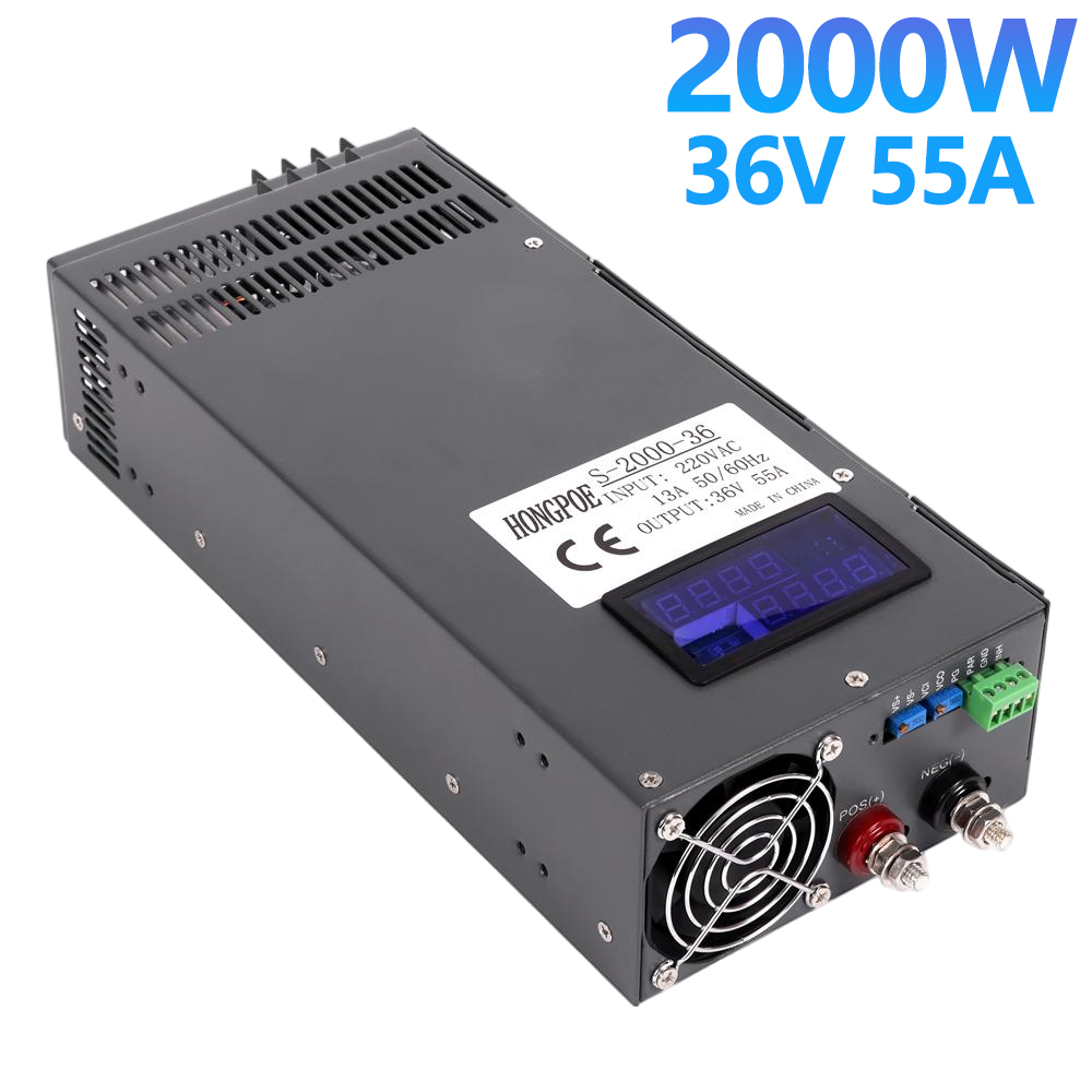 36V 55A power supply 0-36V adjustable AC-DC power transformer, 36V DC power converter, suitable for LED light strips, monitors 110VAC 220VAC inpu-image-1109162740