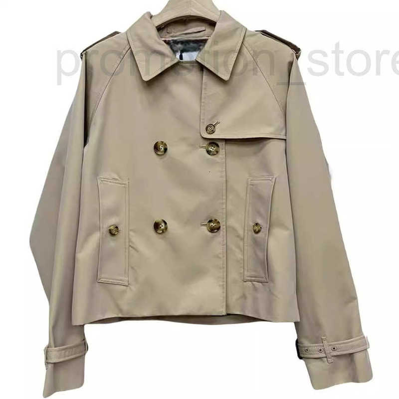 Men's Trench Coats designer 24 year new counter quality women's short windbreaker casual and comfortable, small stature girl classic ja