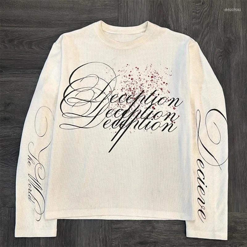Men's Hoodies Pure Cotton Design Letters Fashion American Long Sleeve Retro High Street Hip-hop Tops Casual