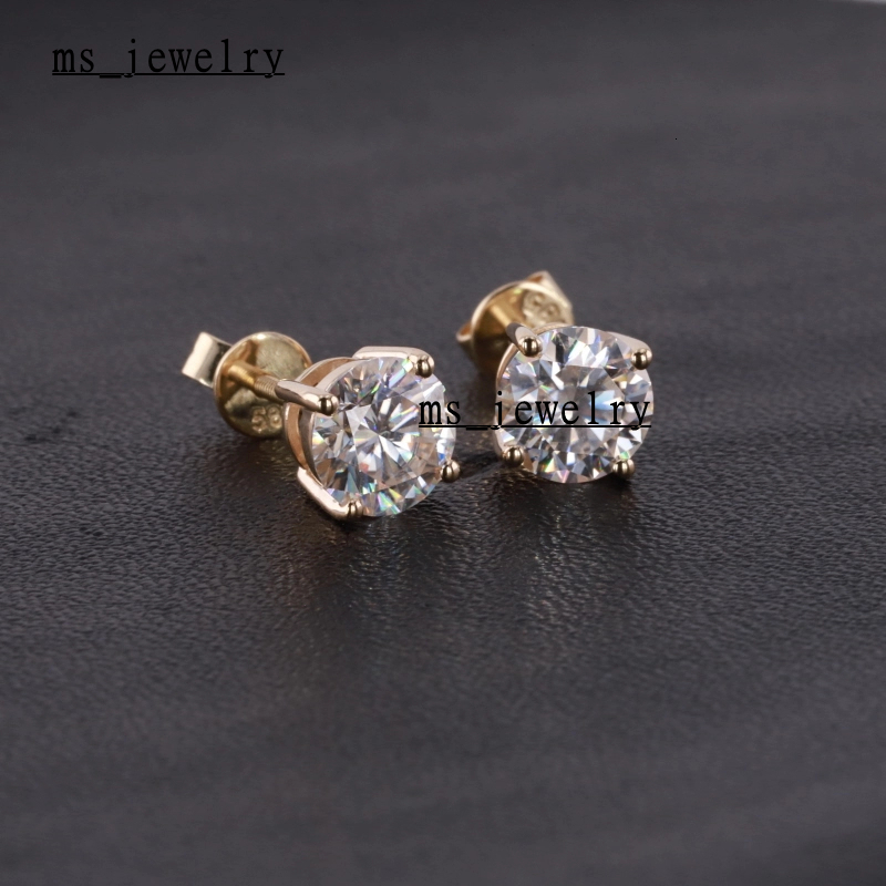 Boucles d'oreilles à vente chaude Starsgem 14K Gol
