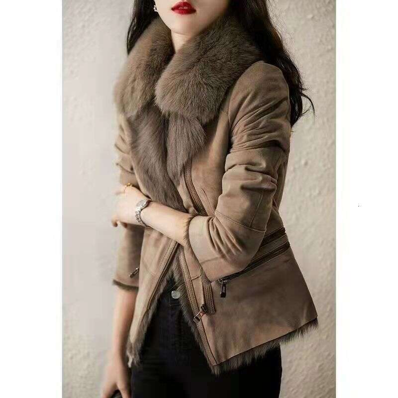 Autumn Winter Women's Coats Faux Fur Thick Warm New Loose Short Style Warm Thickened Women's Clothin