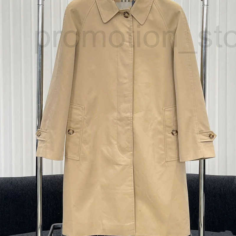 Men's Trench Coats designer 2024 Spring New Light Luxury European Goods Clean and Simple Single breasted Camden Lightweight Windbreaker F3BA