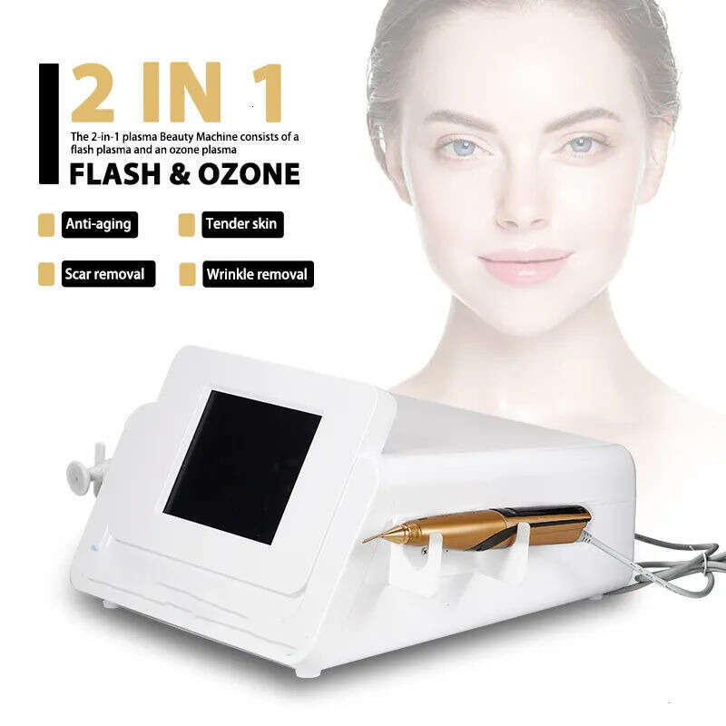 New Arrival 2 In 1 Beauty Jet Plasma Machine Cold Plasma Wrinkle Remover Freckles Dark Spots Removal Acne Treatment Plasma Pen