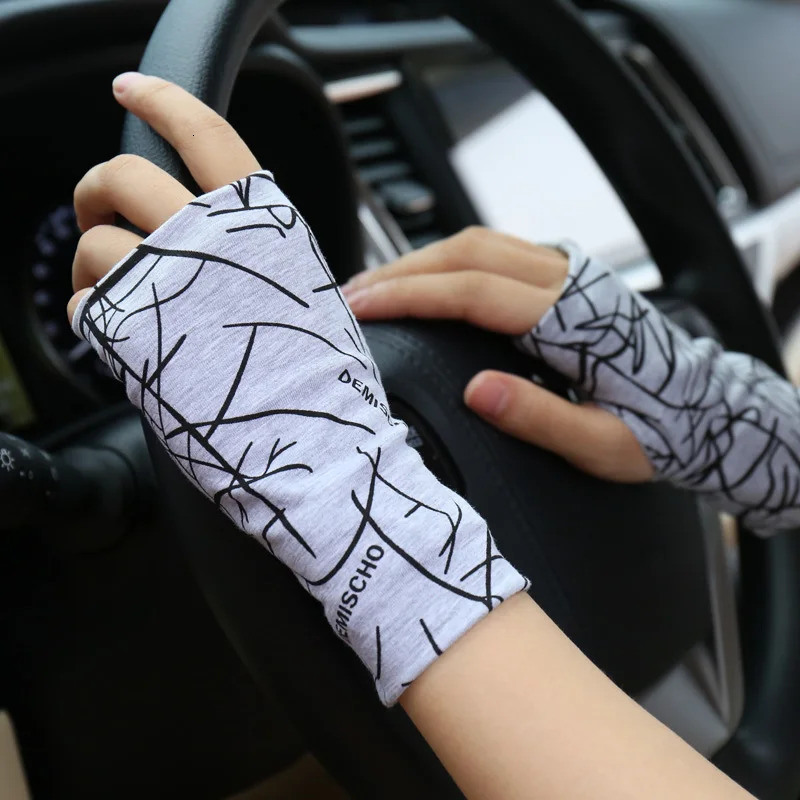 Gants de crème solaire sans doigts d'été pour les hommes et les femmes mince couverture s tatouage sport street dancedriving roule 250811