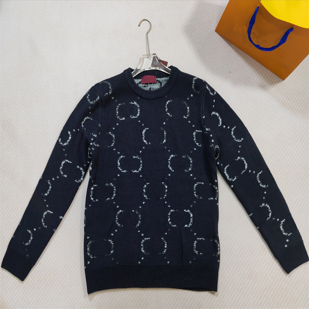 2025 Nouveau pull d'automne / hiver, Fashion High Street, Pull de cou rond lâche mode classique, Unisexe M819Y11