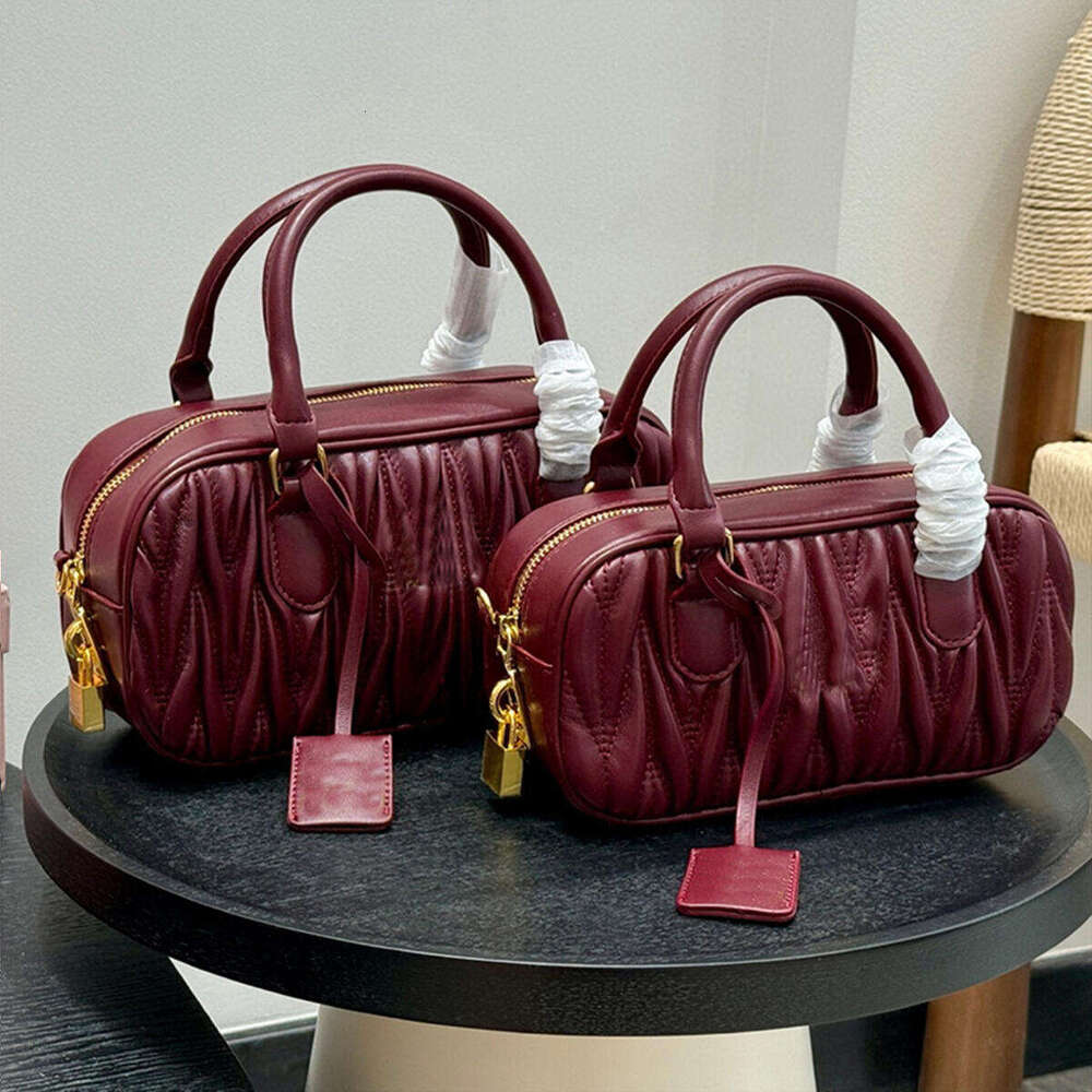 Sac à main designer sac de bowling avec sac carré de serrures sacs de moutons de mouton pour dames fourre-tout