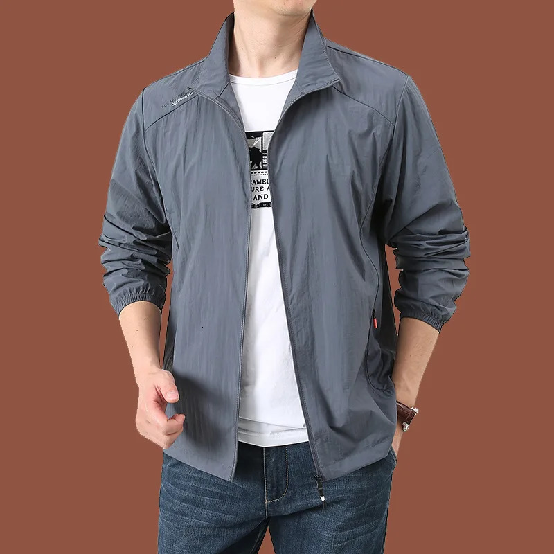 Summer Sun Protection Clothing Mens Light and Cool Mountaineering Running Jacket Ultrathin Fishing Hunting Dry Skin Windbreaker250819