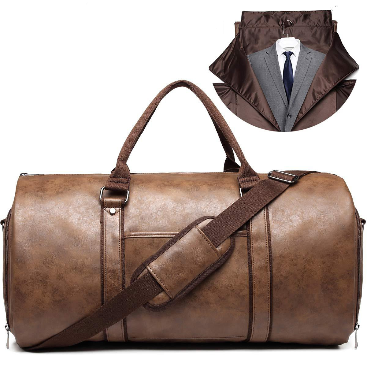 Free Shipping Designer Luxury Portable Suit Bag Fashionable Men's Travel Leather Luggage Bag Handbag With Shoe Compartment Versatile Trendy Sho