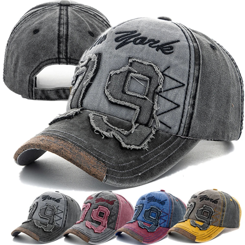Lettre de capuchon en coton lavé unisexe Y Vintage Baseball Hommes Femmes Réglables Casual Outdoor Strewear Sports Hat 250815