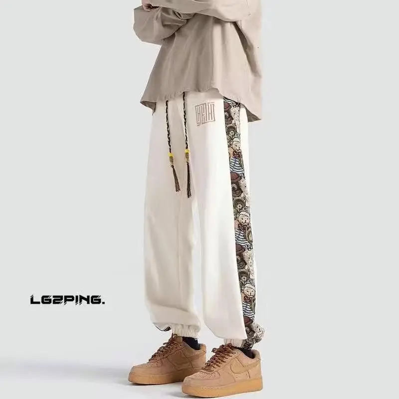Spring and Autumn Loose Chinese Style Sports Sleeper Draped Casual Pants Men 250818