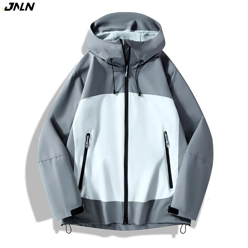 Jnln Unisexe Veste de softshell imperméable Randonnée Camping Camping Trekking Hooded Breaker Casual Sporty Rain Men Men Women 2550819