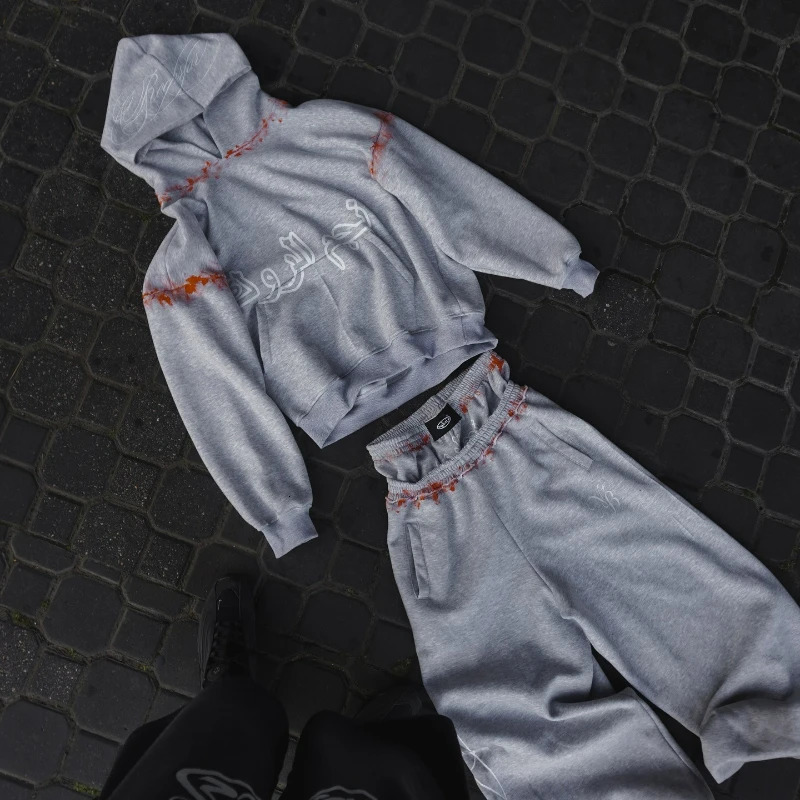 Sweat à capuche vintage décontracté Y2K Symbole imprimé Graffiti Pullover Hip Hop Fashion Versatile HARAJUKU SPARTS UNISTES UNISE