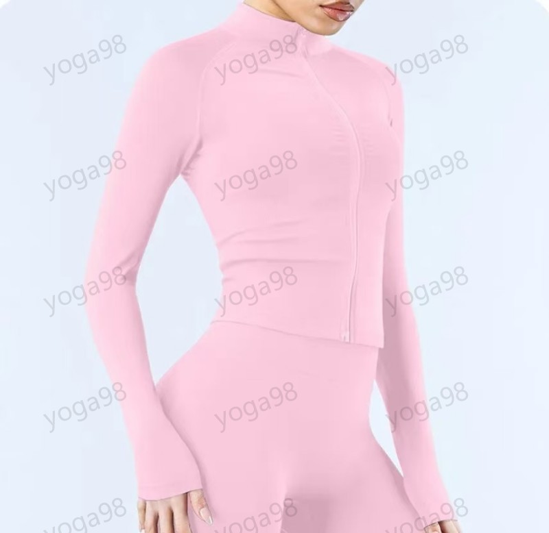 Veste de Yoga pour femmes, manteau de Sport d'entraînement, veste de Fitness, vêtements de Sport à séchage rapide, haut solide, sweat-shirt zippé