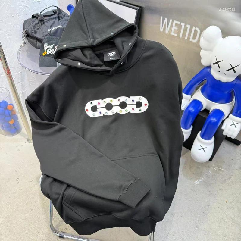 Vêtements à capuche pour hommes Goodbrand Sweat à sweat coloré Drillage coloré à manches longues Men Femmes Sweat-shirt à capuche