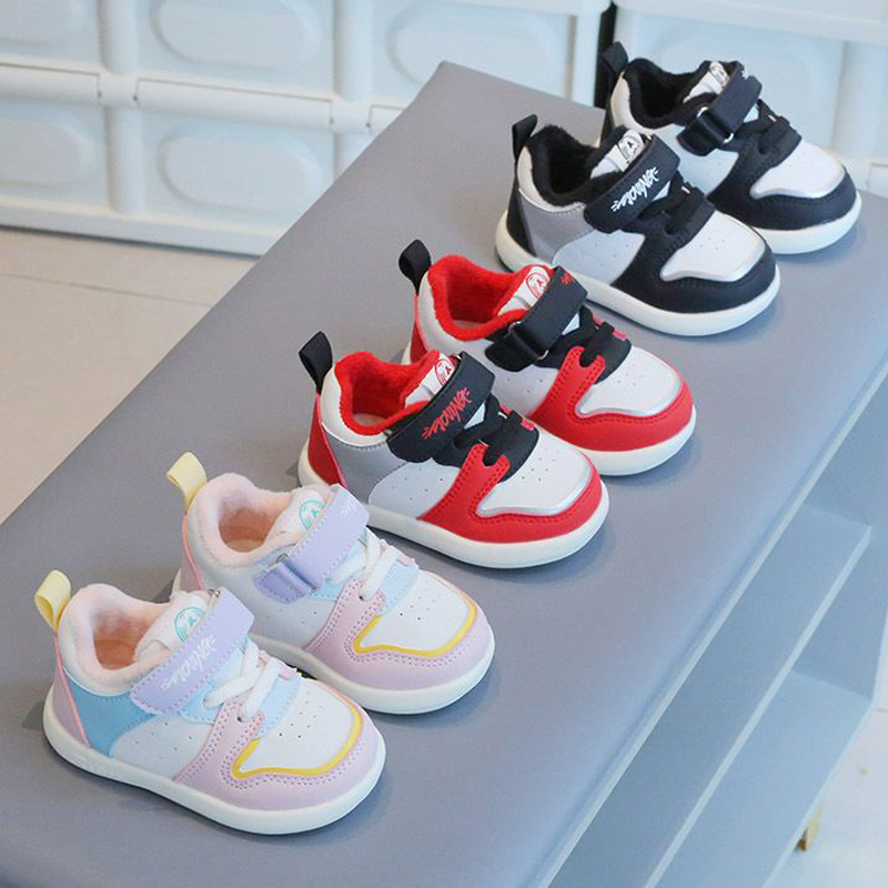 Toddler Chaussures chaudes pour bébés pour enfants coton d'hiver baskets décontractées épaisses chaudes antidérapantes Kidszworld First-stel Foot