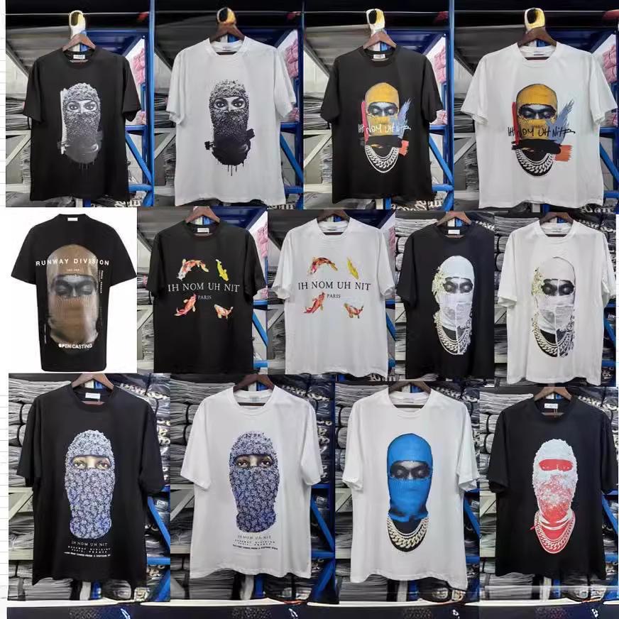 High quality Men Designer Tshirt IH NOM UH NIT Future Mask Tshirts Short sleeved Men Graphic Tee Summer T-shirt Women Y2K 100% Cotton Loose Comforta