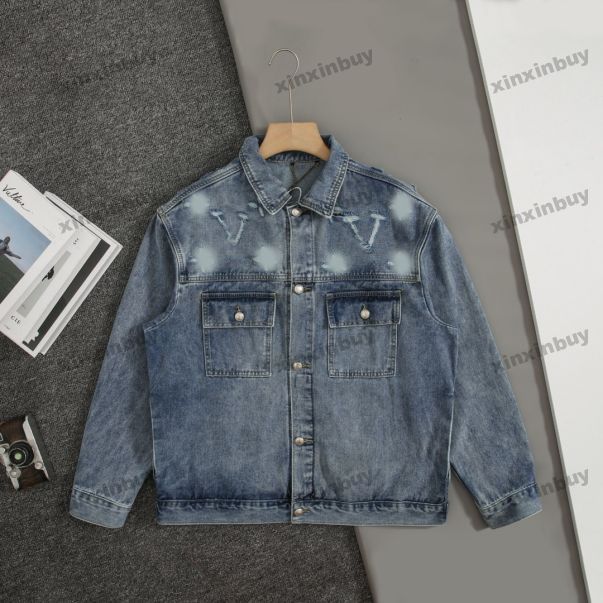 xinxinbuy Men designer Coat Cotton Jacket Jacquard embroidery letters pattern sets suit long sleeves women khaki Black blue gray red white S-2XL