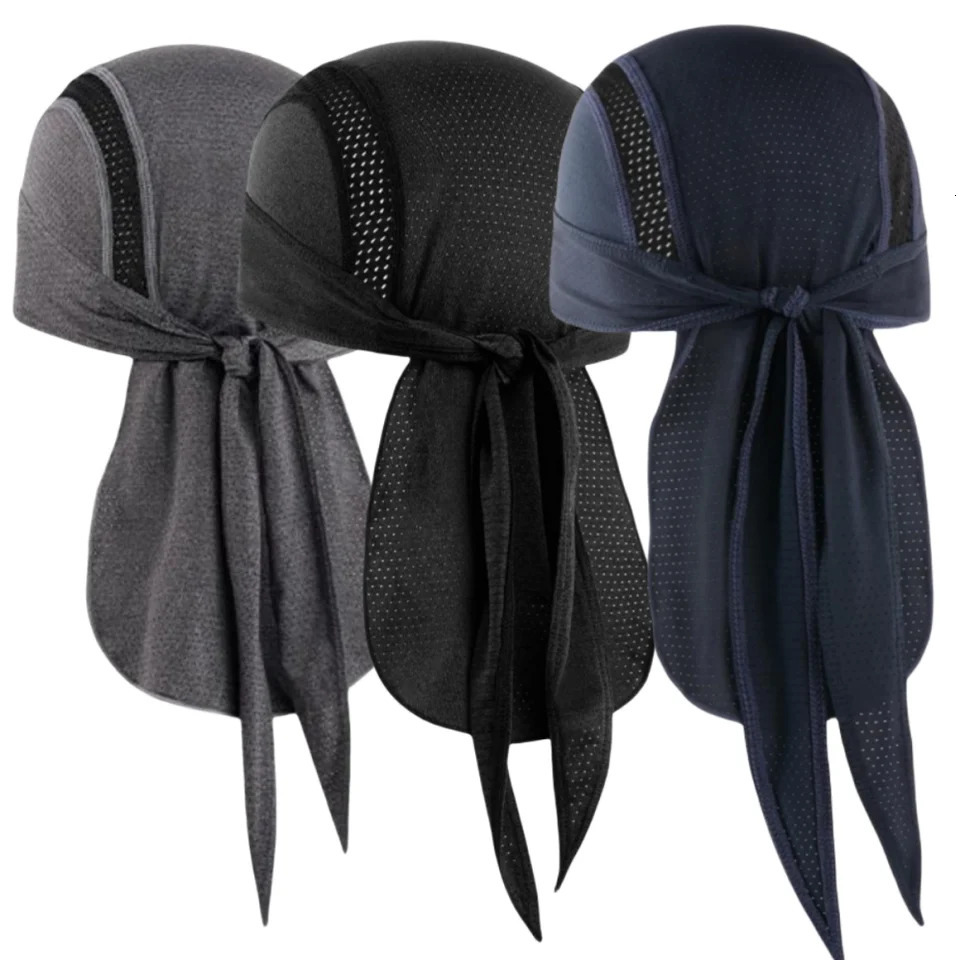 Chapeau de pirate de sports extérieurs respirant le bandeau à séchage rapide casque de sueur-absorbant doublure des bonnets unisexes cyclistes