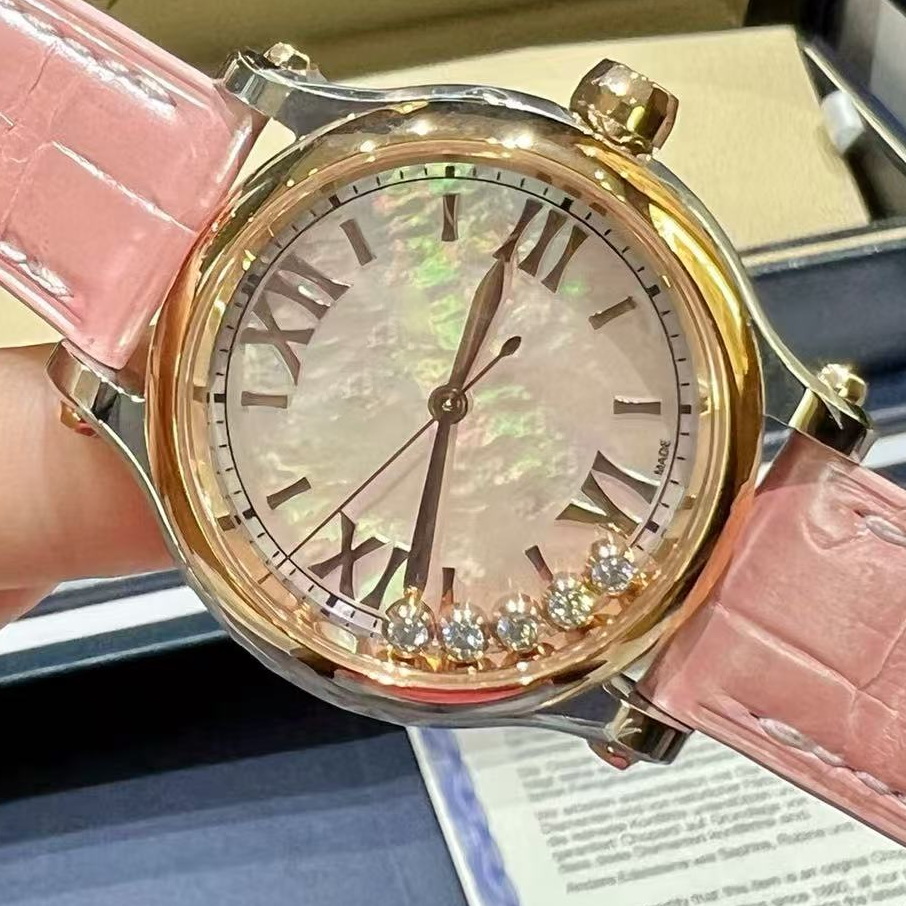 ADITA Womens watch top crocodile leather Diamond Moissanite Designer Watches Mechanical Automatic Watch Details Perfect Premium Gift 006