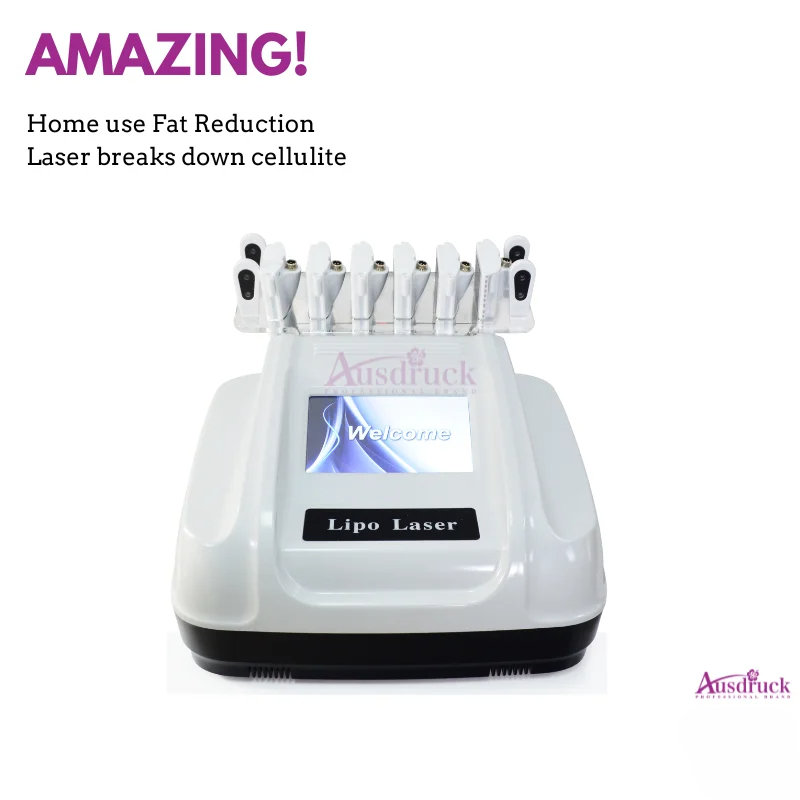Tax Free 6 Large 4 Small Pads Diode Lipo Laser Slimming Machine 650nm 940nm LLLT Fat Reduction Cellulite Removal Body Contouring Beauty Equipment CE