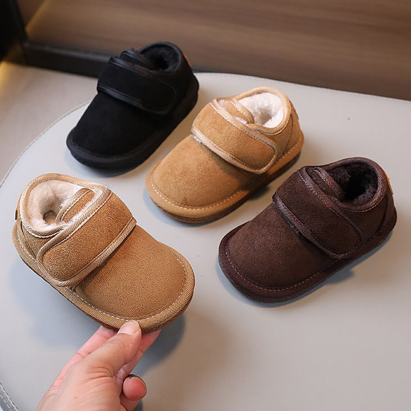 2025 Winter Children Snow Boots For Boys Soft Sole Warm Plush Baby Little Kidszworld Kids Boots Cotton Shoes Fashion Toddler Girls Boots Sizes 15 -