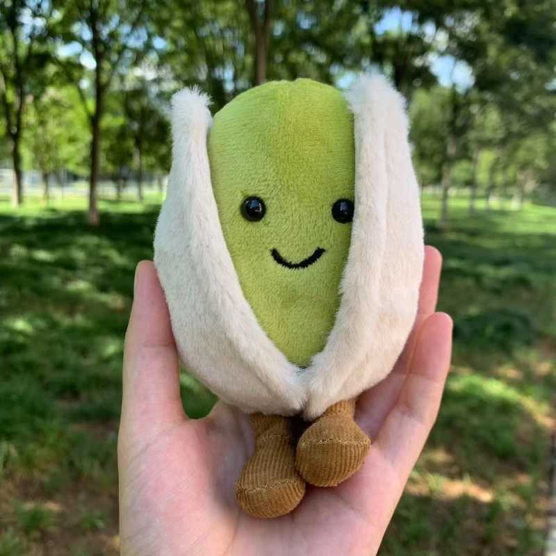 Kawaii Pistachio Plushie Toy New Fun and Cute Fruit and Vegetable Series Desk Ornament Creative Stuffed Toy Gift for Women L250819-image-1071771461