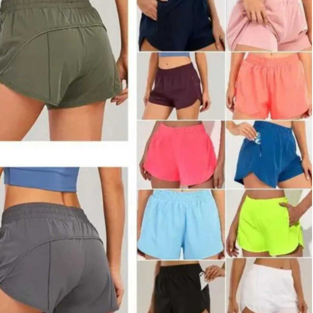 2025 Designers Shorts de yoga pour femmes s'adapte à la fermeture à glissière High Rise Rapide Dry Aritzia Femmes Bravez le style respirant en vr