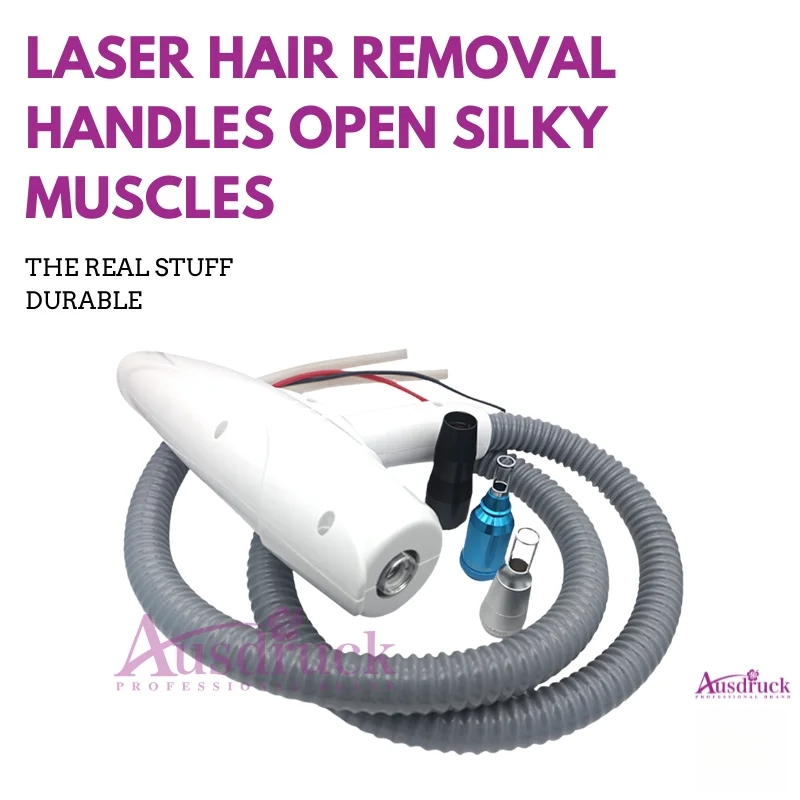 Handle d'épilation au laser de haute qualité Équipement de salon de beauté professionnel efficace efficace avec plusieurs sondes pour la peau lis