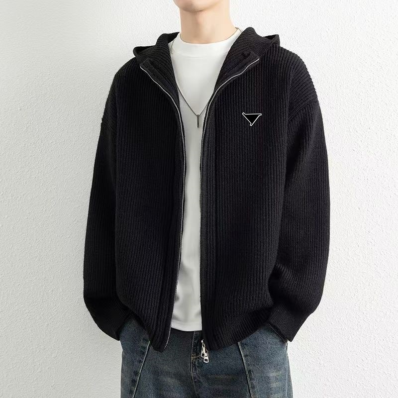 Pull de chandail masculin Pull en tricot à manches longues à manches longues à manches longues en cachemire de base Sweater tricoté
