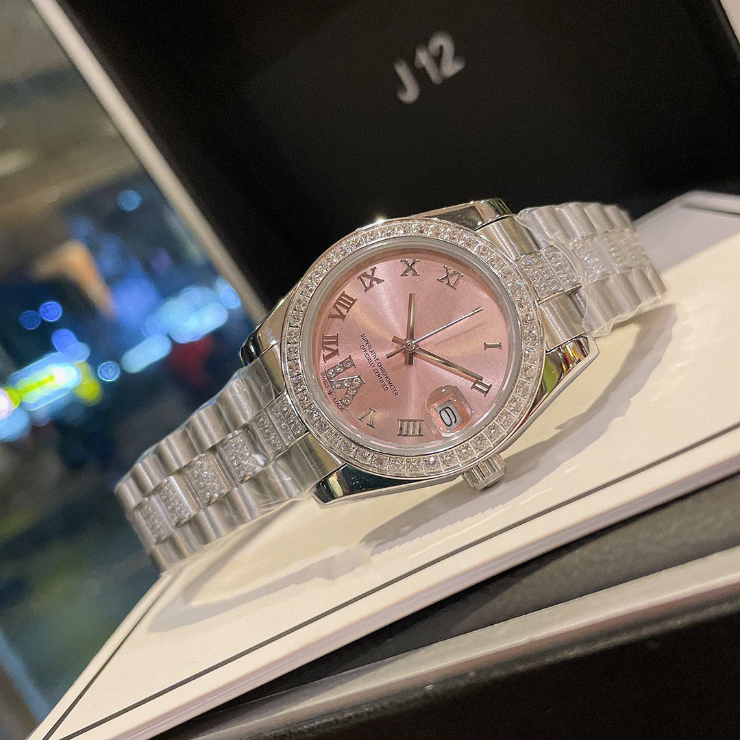 Watch designer watch Luxury Watches men watch designer diamonds Dinner Travel Wear High Quality Steel Gift Box many styles Women watches 2 colors ve