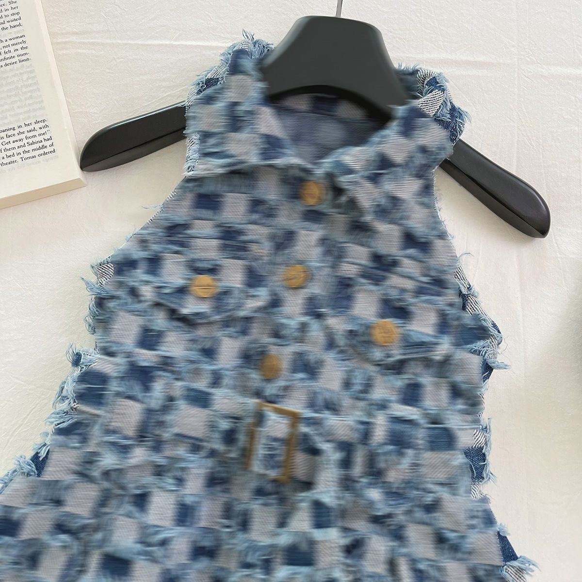Robe en Jean Fille Sans Manches Jupe Enfant Vêtements Princesse Robe Bébés DPD2508194