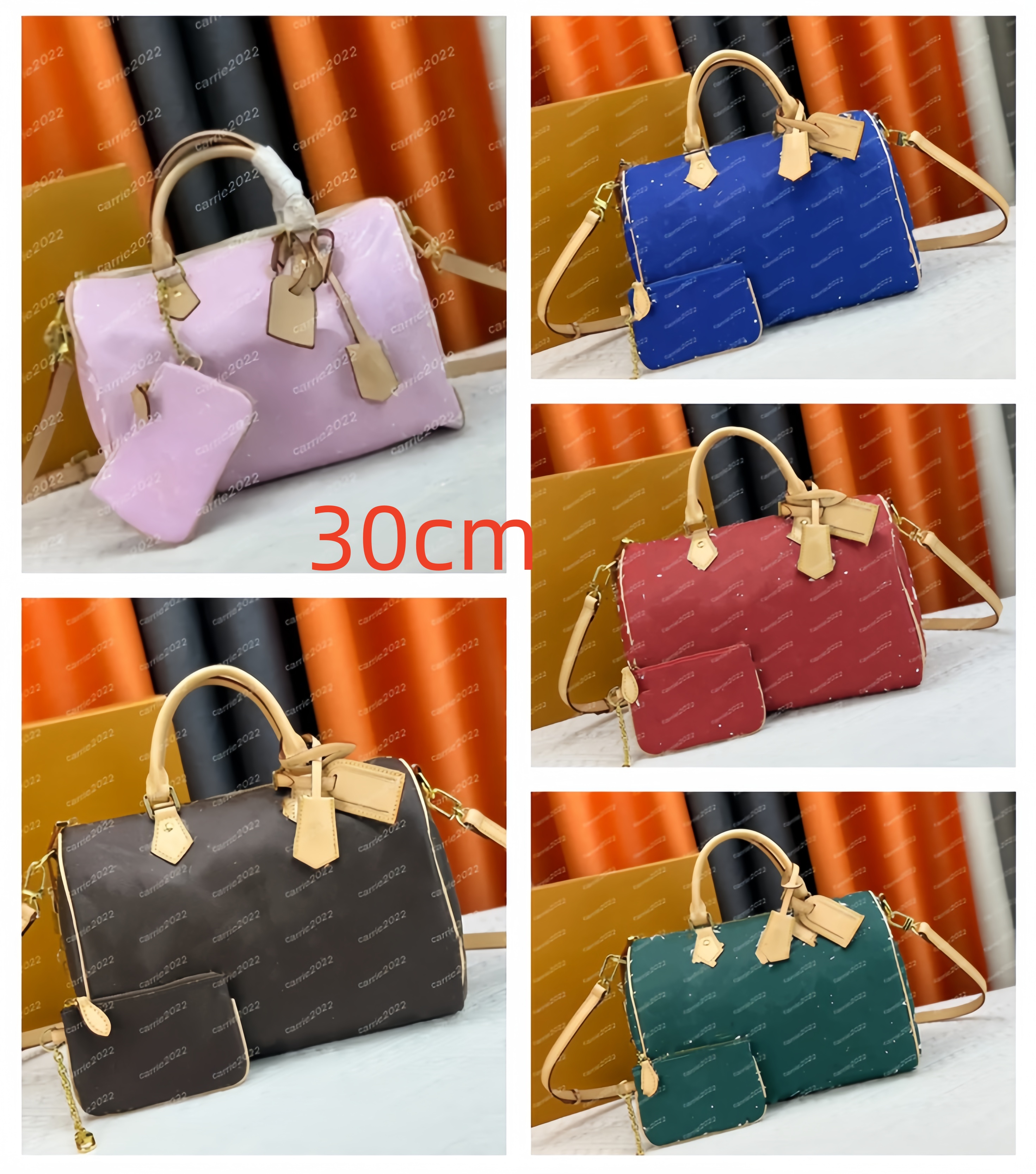 Luxury handbag designer bags shoulder bag Soft P9 30 women's crossbody bag pillow bag Boston bag lady printed Totes bag wallet M24424 turquoise