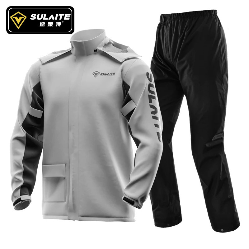 SULAITE Motorcycle Raincoat Suit Men Outdoor Waterproof Rainwear Shoes Cover Ultrathin Rain Coat Cycling Fishing Climbing Jacket 250819