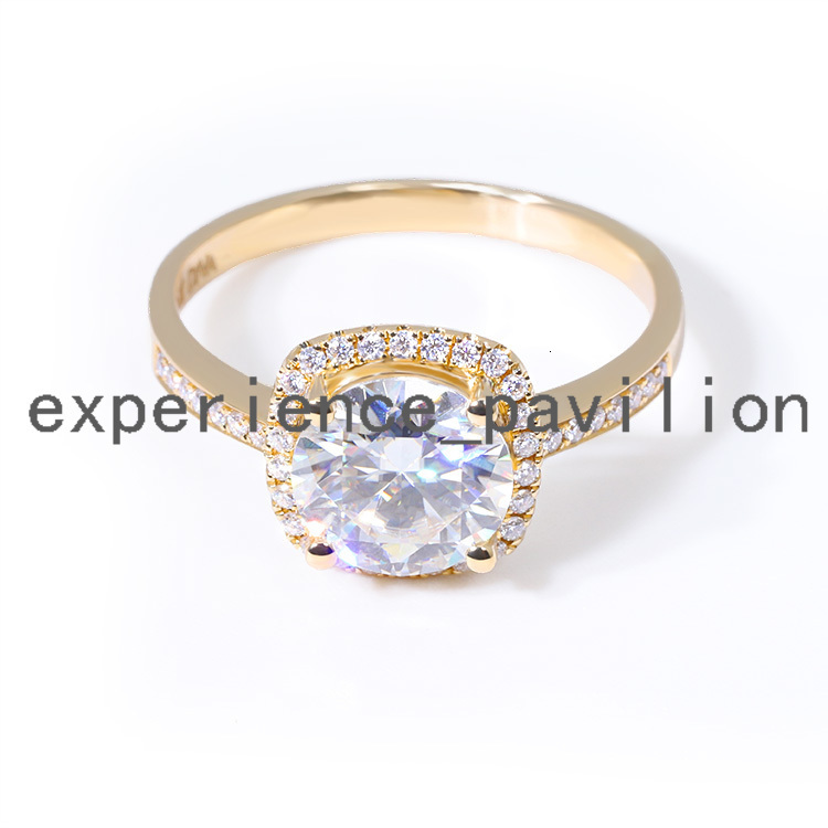 Custom 8MM Round Cut VVS Moissanite Wedding Ring 14k Gold Moissanite Diamond Ring Anniversary Ring