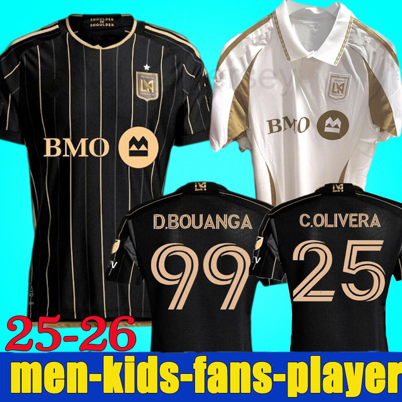 2025 Soccer Jerseys Fans Player Version 25 26 VELA CHIELI ACOSTA DBouanga KAYE ROSSI Los Angeles LAFC Football Shirts