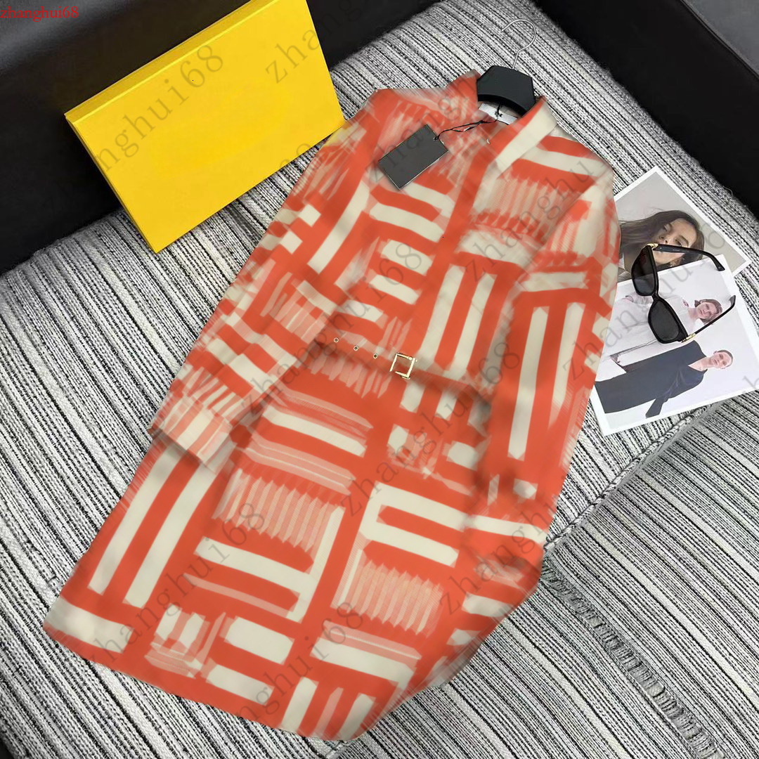 Women's Long Dress Designer High-Quality Striped Design Long Sleeve with Belt Slimming Large Hem Back-to-School Season New Women's Dress