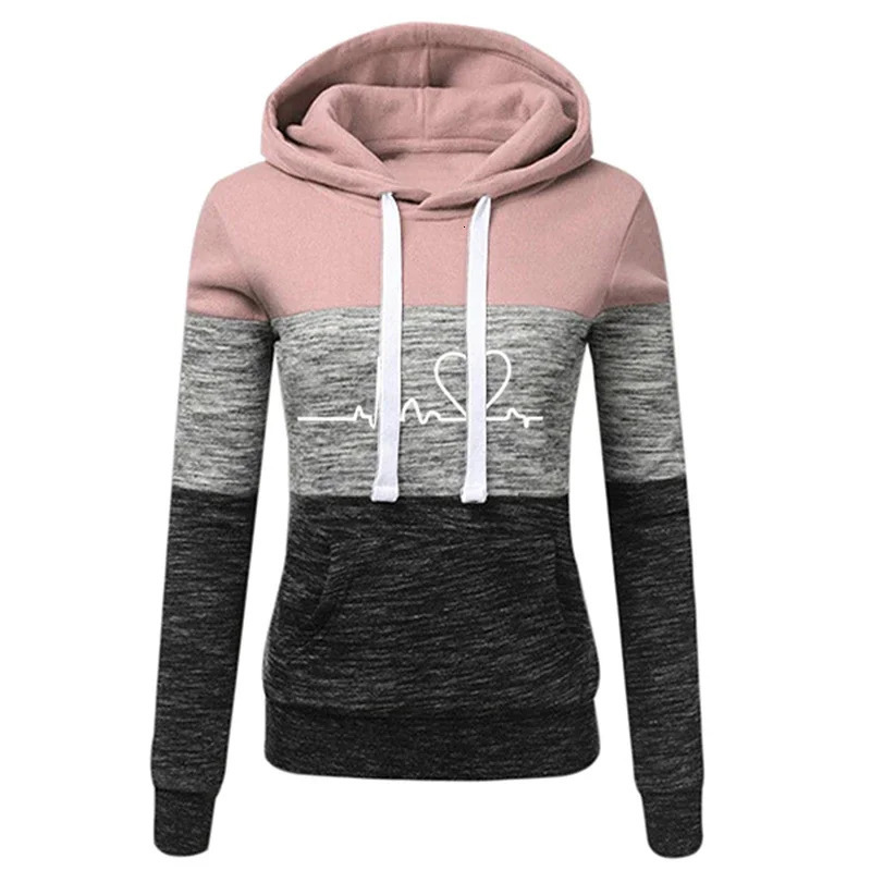 Autumn Winter Warm Womens Fleece Long Sleeve Hoodie Fashion Slim Fit Sweatshirt Ladies Casual Color Matching Outdoors Pullover 250818