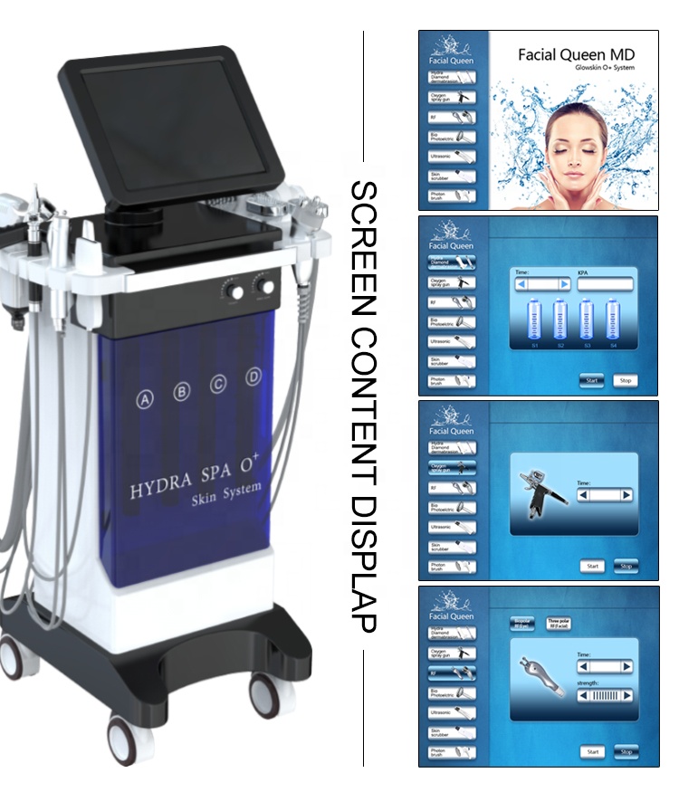 14 in 1 New Product Ideas Hot Selling Diamond Peeling Water Jet Aqua Facial Clean