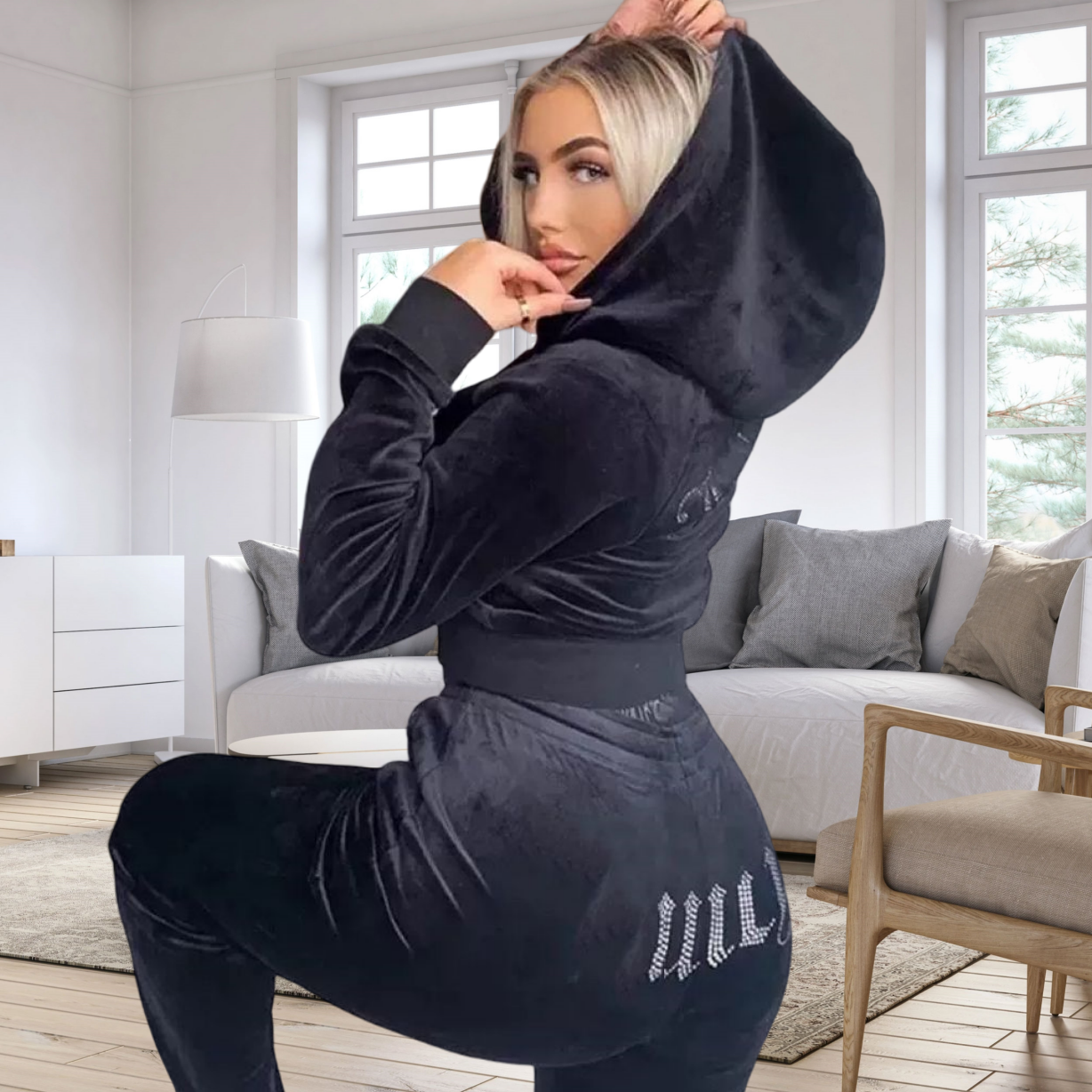 Juicy Tracksuit outfits Tracksuit Fashion women Designer Clothes women sport casual suits juicy track suit Set Track Suit Couture Sweatsuits