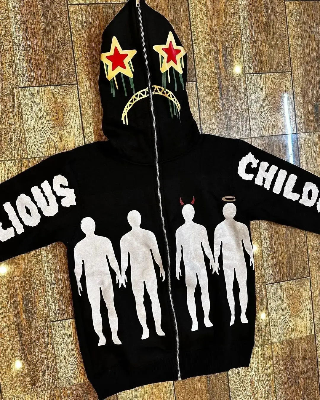Goth Hoodies Women High Street Harajuku Retro Hip Hop Y2K Zip Up Hoodie Loose Sweatshirt Hoodie Clothes Hoodie streetwear kpop 250818BJ