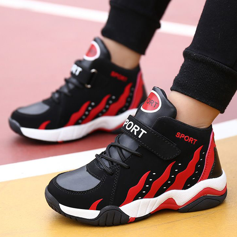 Chaussures pour enfants sport garçons chaussures décontractées haut haut tennis baskets pour enfants en cuir baskets en cuir baskets pour filles