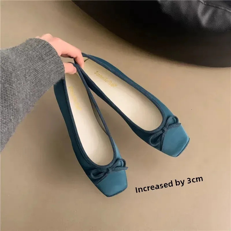 Ballerina Flats Comfortable Womens Loafers Leather Flats Elegant Bow Womens Single Shoes Mom Shoes Sandalias Mujer Plus Size 250820