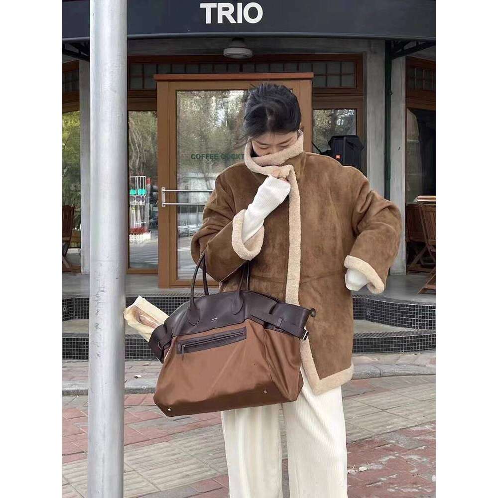 Designer Bag Tote Bag Shoulder Bag Niche Design Women's Nylon Patchwork Genuine Leather Large Capacity Handbag Tote 2025 New Shoulder Bag