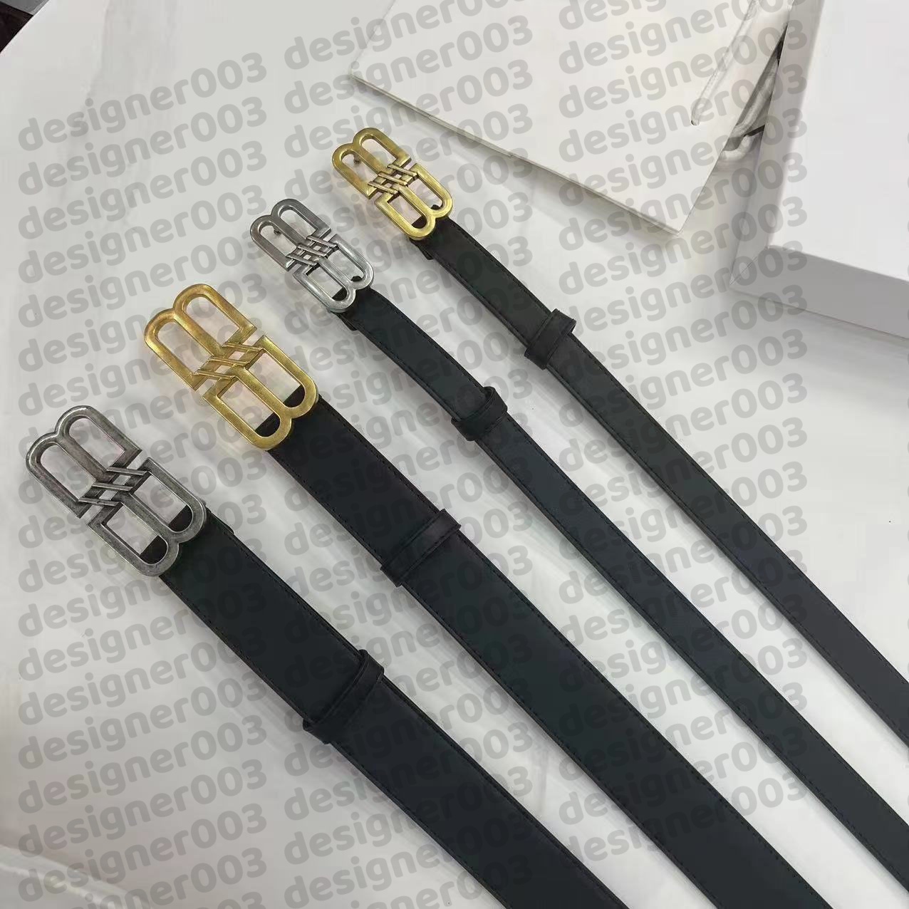 Ceinture de créateurs pour hommes Luxury Femmes Desintes ceintures Black Leather Business Fashion Big Buckle Genue Cuir Bourcle boucle