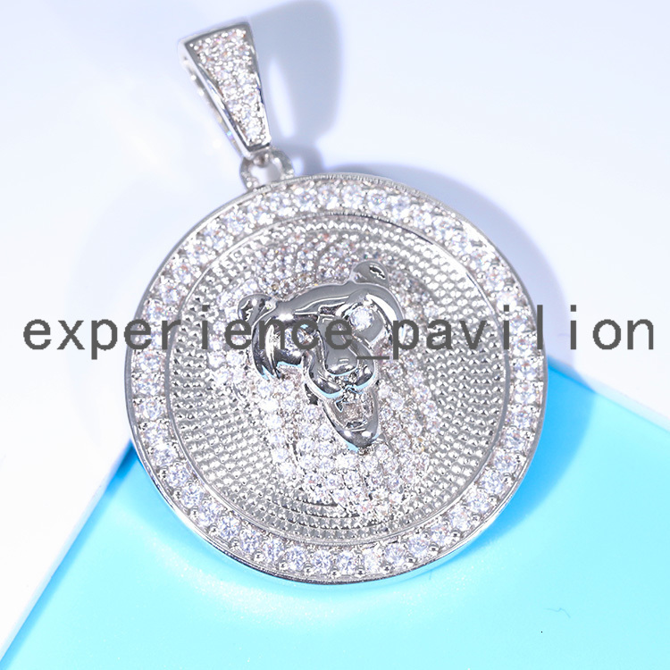 Fashion Small Pendants White Gold Plated Solid 925 Sterling Silver With VVS Moissanite Pendant Collections Jewelry