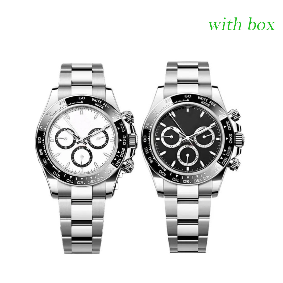 Mens watch designer luxury watches 2813 automatic movement 904L stainless steel/rubber strap wristwatch with box and paper Luminous Sapphire montres