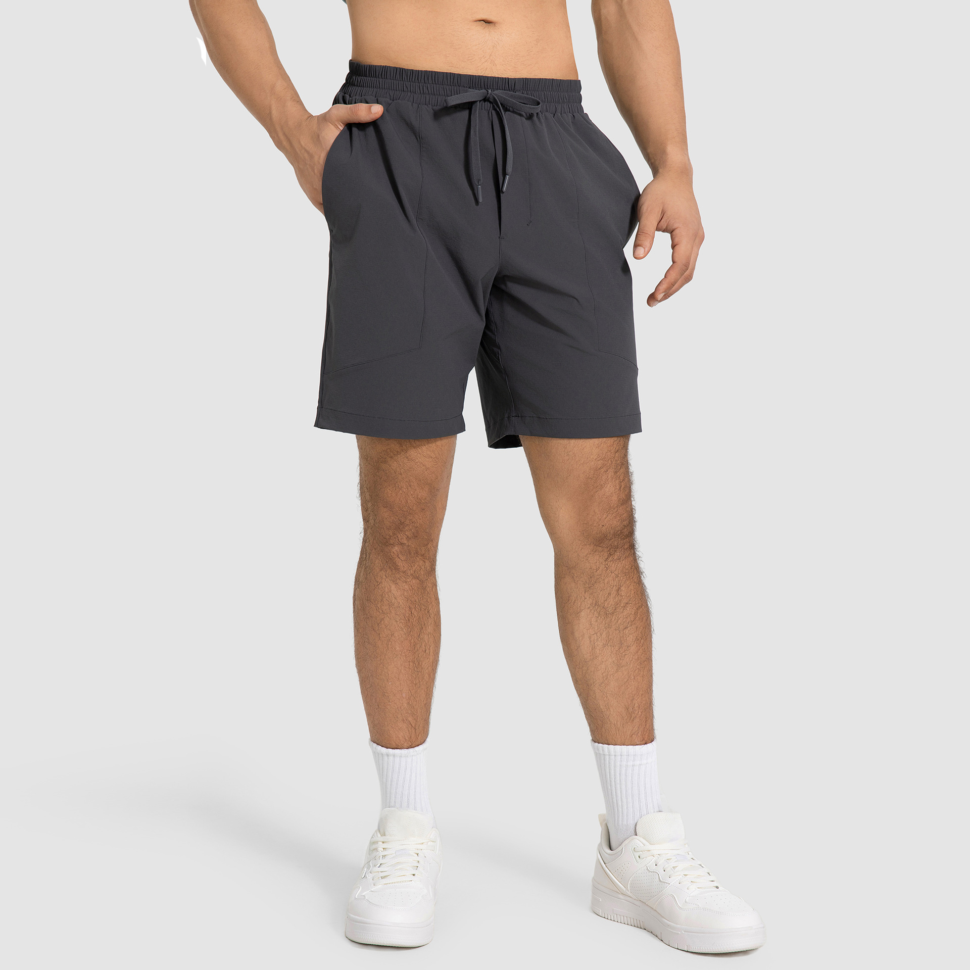 L-4243 Men's Quick-Dry Sports Shorts-Breathable Mid-Waist Loose Fit Athletic Shorts for Running,Training, Fitness, Cycling & Yoga, Summer Casua