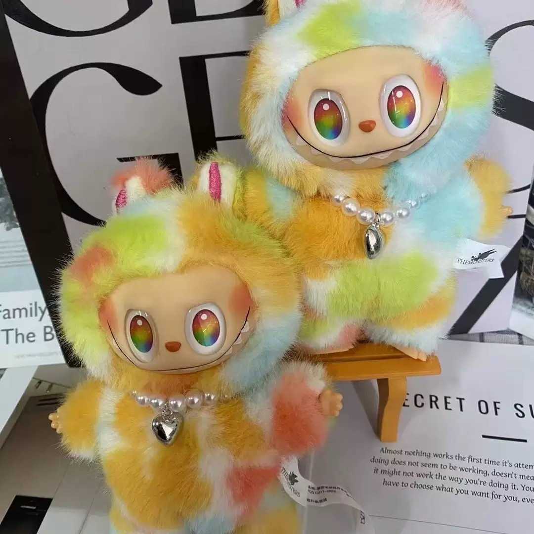 High-Quality Labb Cloth 5.0 Colorful Vinyl Face Blind Box Macaron Plush Doll Pendant L250820-image-1071895323